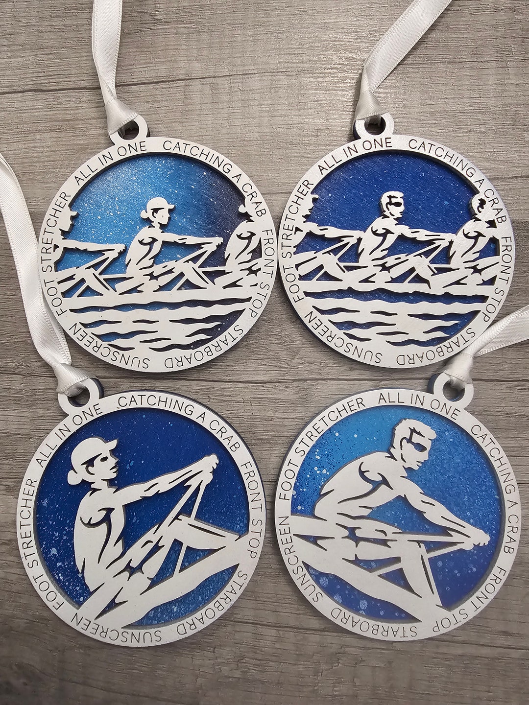 Personalized Rowing Ornament, Custom Rowing Ornament, Row Team