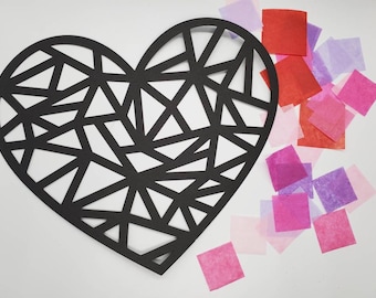 Mini Heart Suncatcher Kit: Valentine's Day Kid Craft