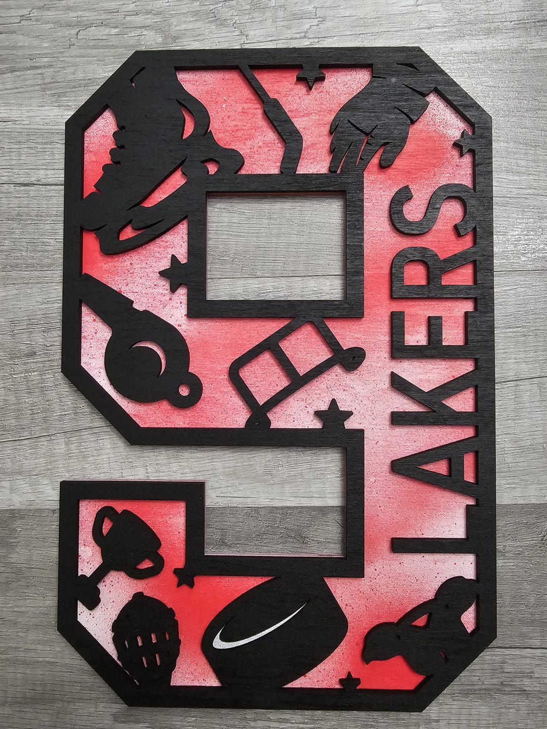 Personalized Sports Sign, Custom Hockey Sign, Personalized Team Gift