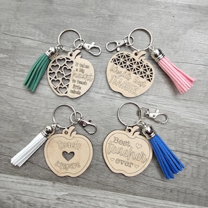 Teacher keychain, teacher gift, teacher stocking stuffer, staff gift