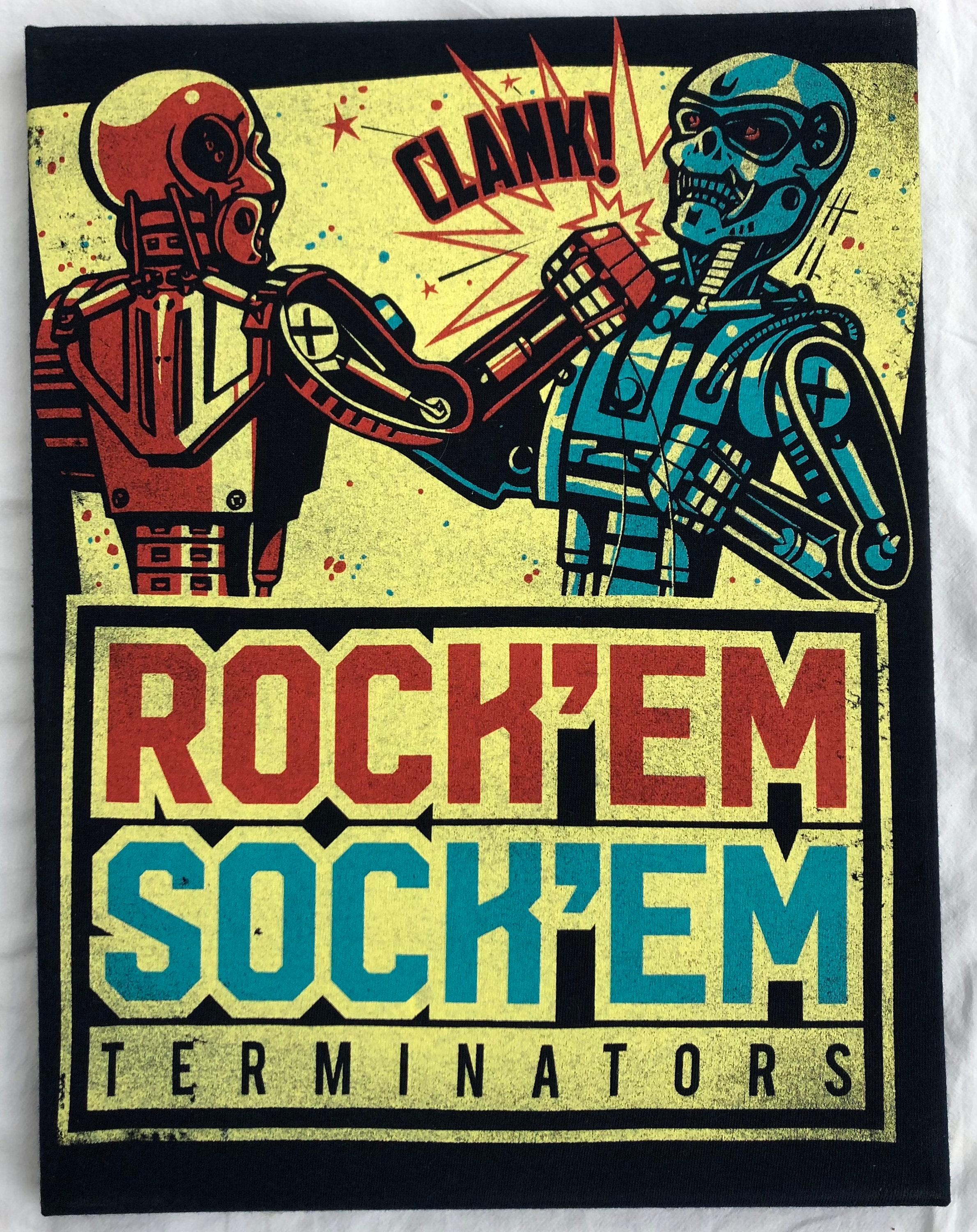 Rock 'em, Sock 'em Robots the Sweet Science 4 Color, Screen Print -   Denmark