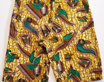 Men/'s Afropunk Style Festival Shorts African Print Funky Short Patchwork Shorts