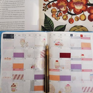 Washi tape Muster Frankreich 1m Farbe uni mt für scrapbooking, dekoration de journal, junk journal, DIY, plannificateur Bild 5