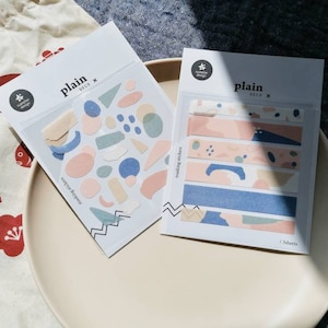 Stickers unis Suatelier | 16, 17, 18 | pour le scrapbooking, agenda, décoration de cartes | Autocollant coréen, Autocollant minimaliste