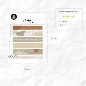 Stickers unis Suatelier | 46, 47, 48 | pour le scrapbooking, agenda, décoration de cartes | Autocollant coréen, Autocollant minimaliste