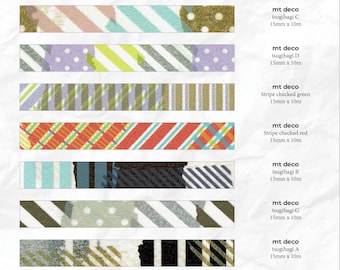 Masking tape samples - France | 1m | Mixte | mt Deco | pour scrapbooking, décoration de journal, junk journal, DIY, plannificateur