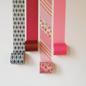 Washi tape samples France 1m couleur unie, rayures mt Casa série 2 for scrapbooking, DIY wall tape, journal image 1