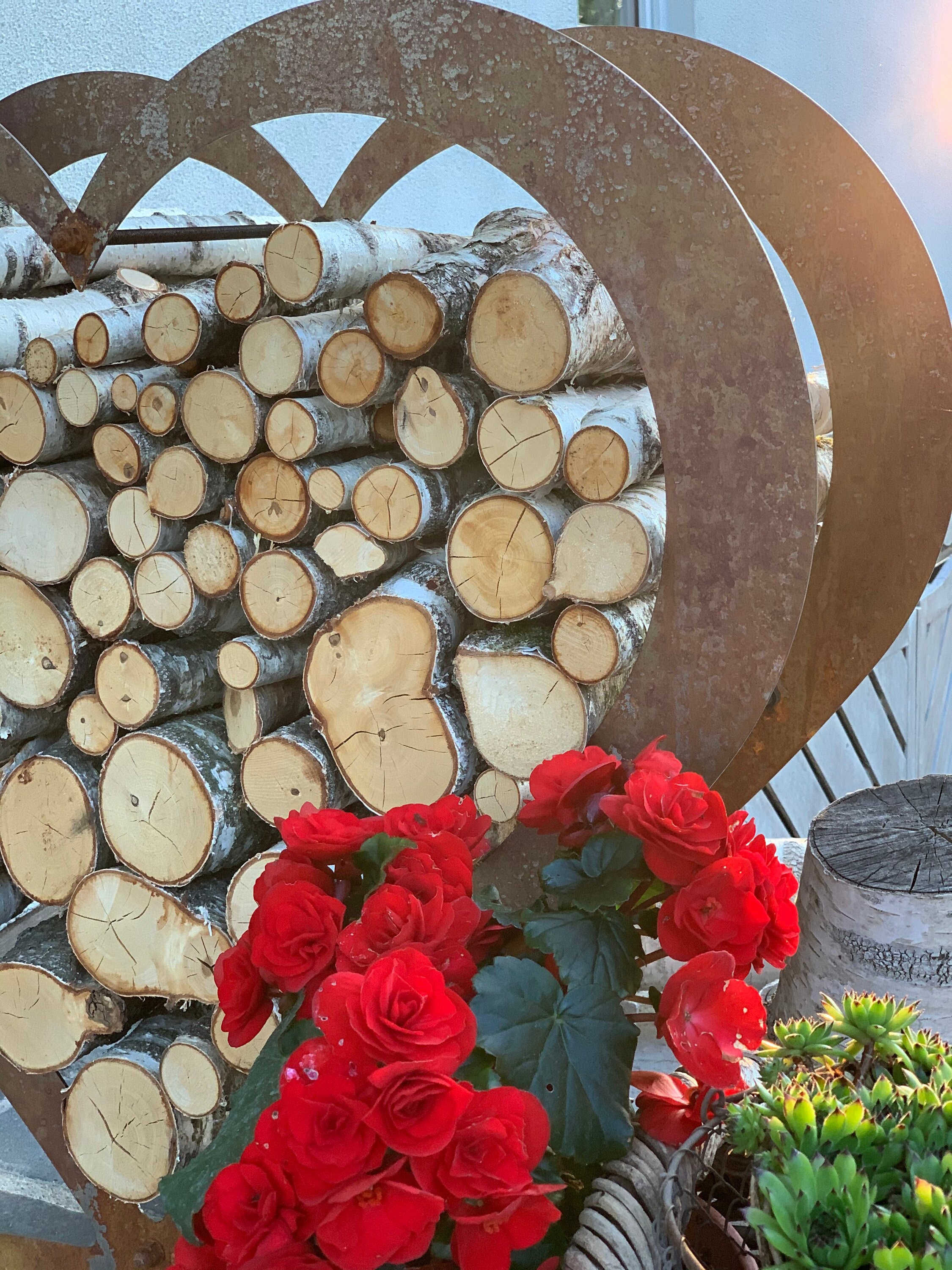 Edelrostherz Dekorationsherz Herzalm Holzregal Rost | Etsy