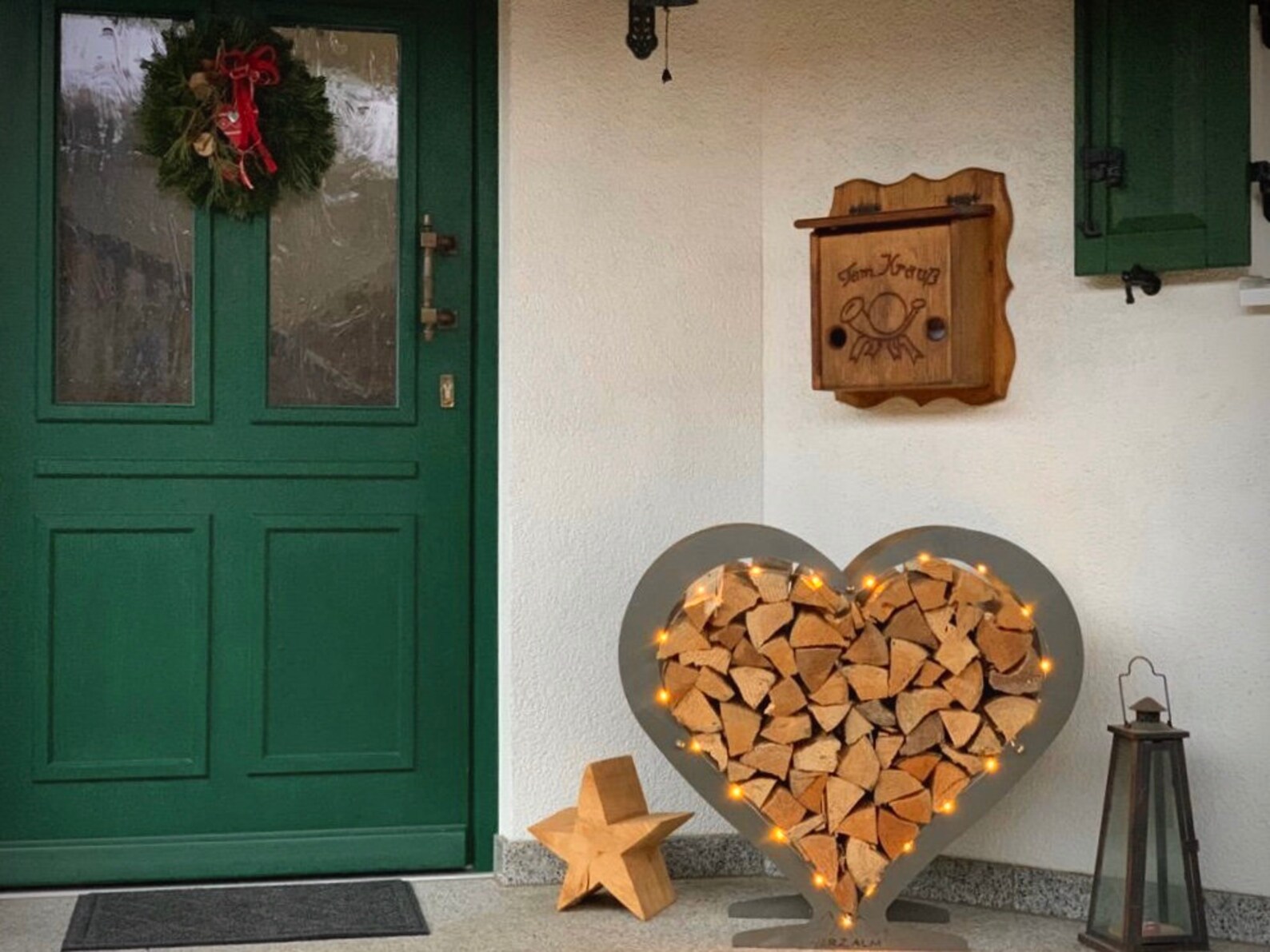 Edelrostherz Dekorationsherz Herzalm Holzregal Rost | Etsy