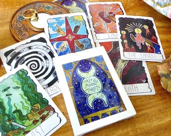 Triple Moon Tarot-kaartendek - 27 kaarten