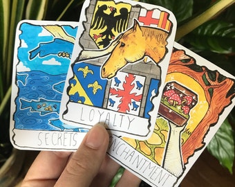 Triple Moon Tarotkaartstickers - Tarotkaartlezing