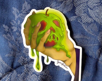 Disney Evil Queen Poison Apple Vinyl Sticker - Schneewittchen & die 7 Zwerge