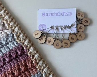 Row Counter Stitch Markers