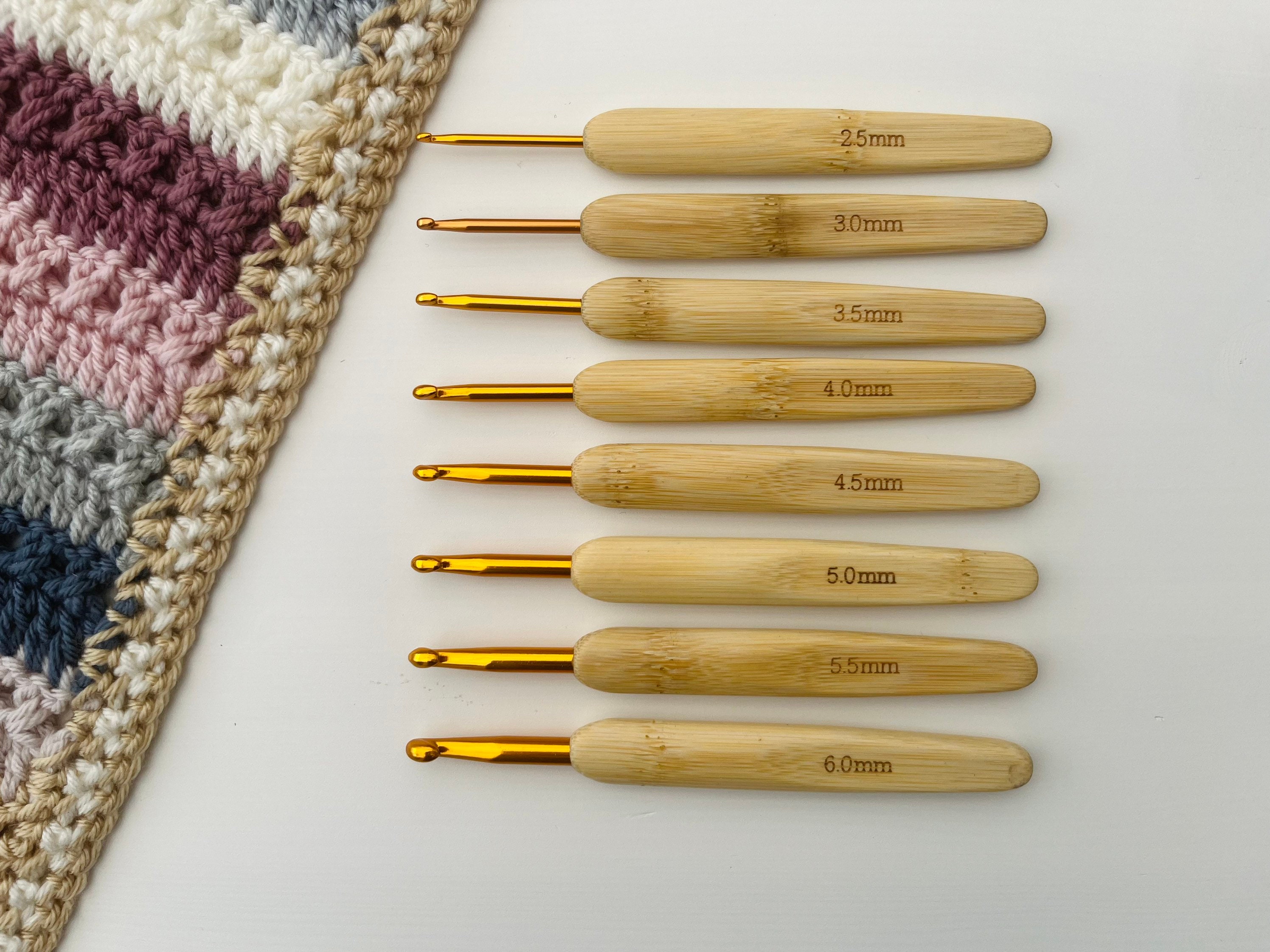 Seeknit, KA, Crochet Hooks With Bamboo Tips, Koshitsu Knitting Needle, Bamboo  Crochet Hooks 