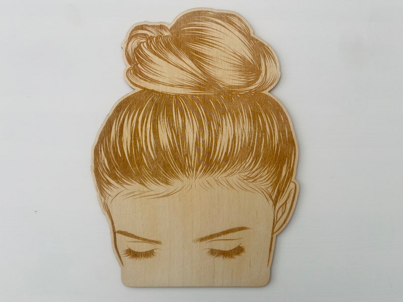 FINGERINSPIRE Wood Headband Display Cards - Blanched Almond Hair Tie Holder Display Stand For Selling