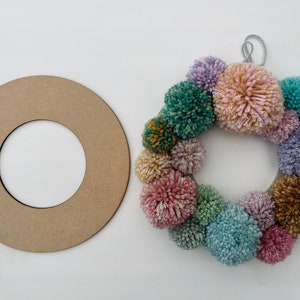 Wreath base, blank, MDF wreath base