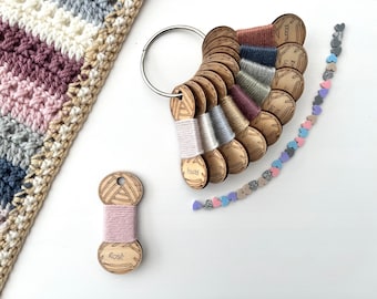 Birch Plywood Yarn Pegs: Wool Organizer Tags