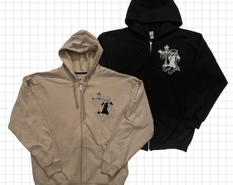 gross design no.3 - zip up hoodie