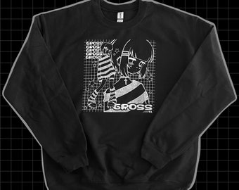 gross design no.4 - sweatshirt - black and white