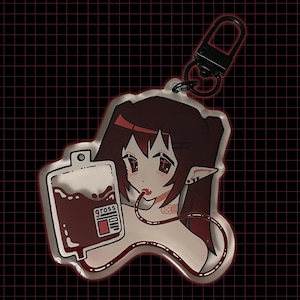 vampire acrylic charm