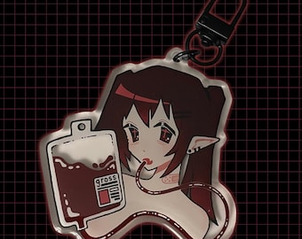 vampire acrylic charm