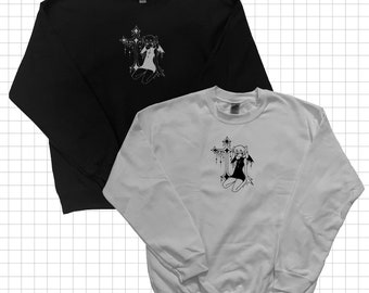 gross design no.3 - sweatshirt - black and white