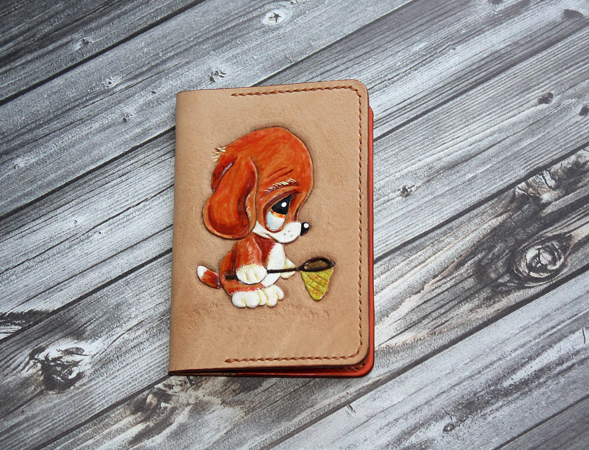 Passport cover for children. Passport cover with embossed cat Etsy