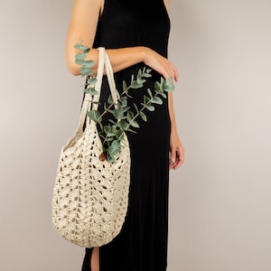 Bolso tote de crochet de rafia Bolso de paja