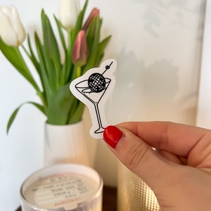 Vinylsticker disco martini