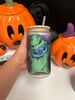 Stitch Oogie Bogie glass can, Custom Glass can, frosted Glass cans 
