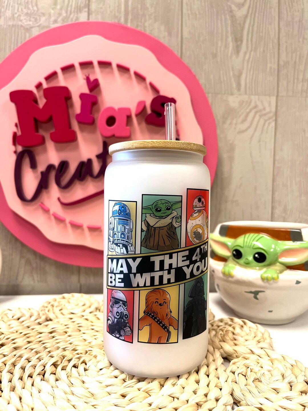 May the Fourth Be With You Glass Can, Star Wars Glass Can, May 4th