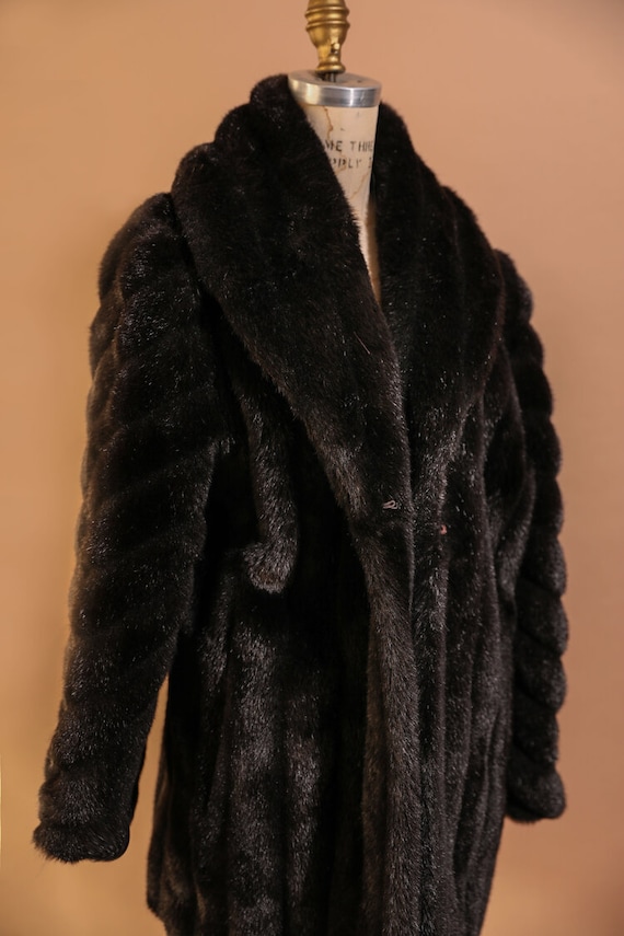 1930s Black Fur Coat