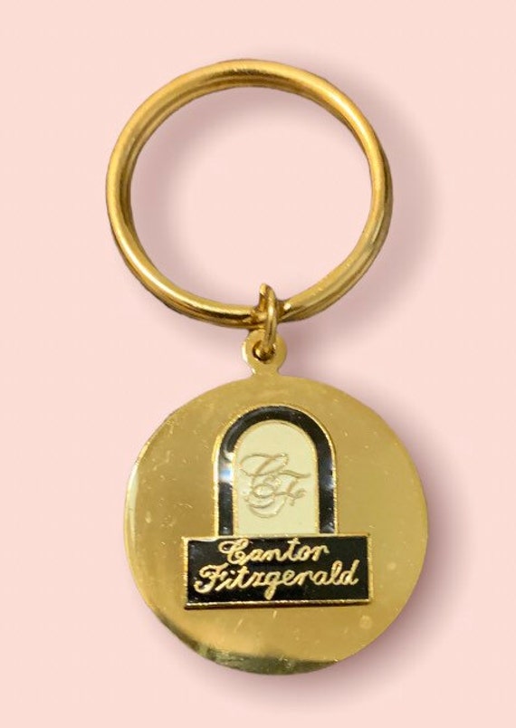 Rare Collectible 1980s Gold Keychain Keys Ornate Fake Gold Wedding Gift  Keepsake