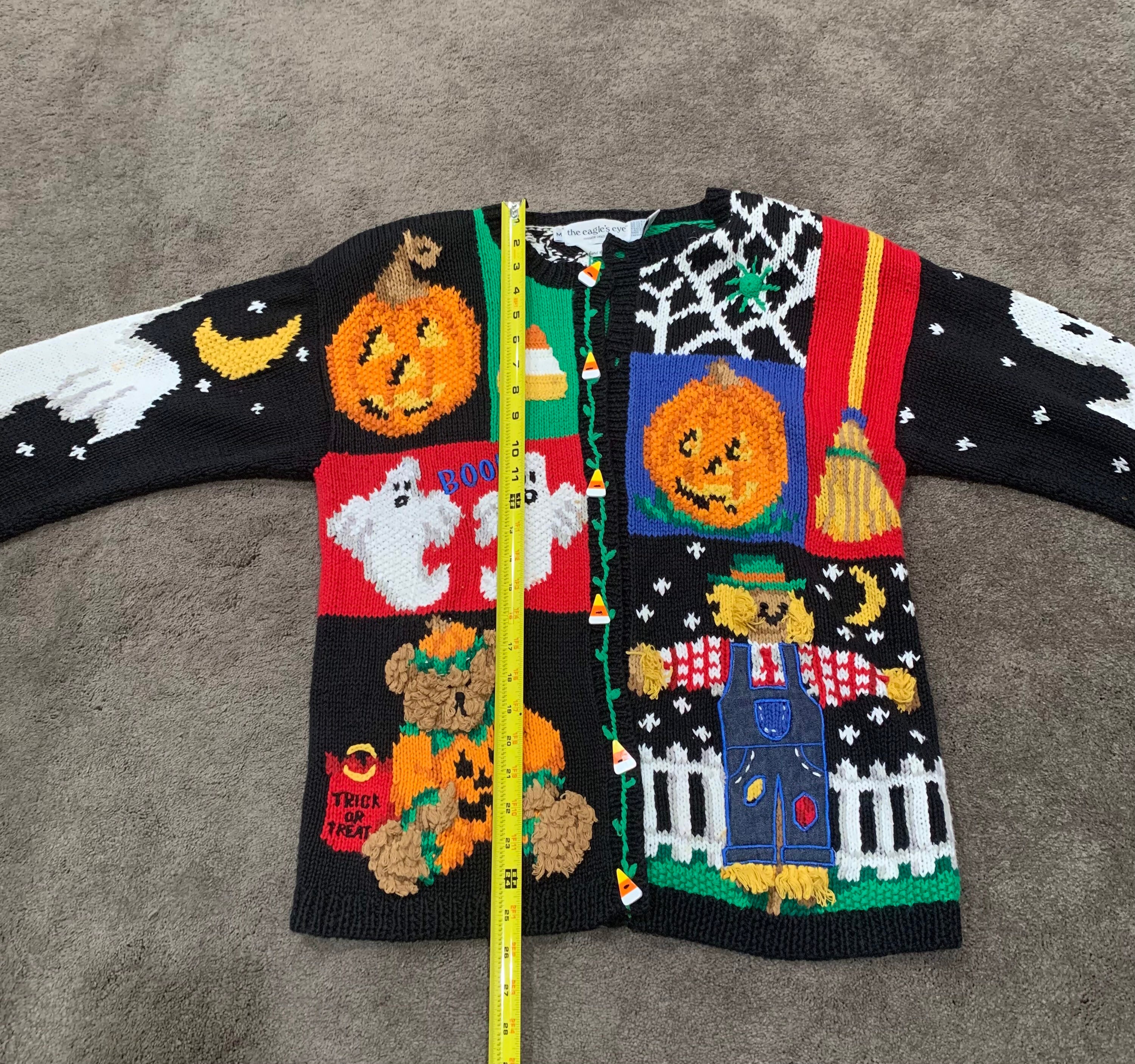 Vintage 1994 “the Eagles Eye” Women's Halloween Hand Knitted