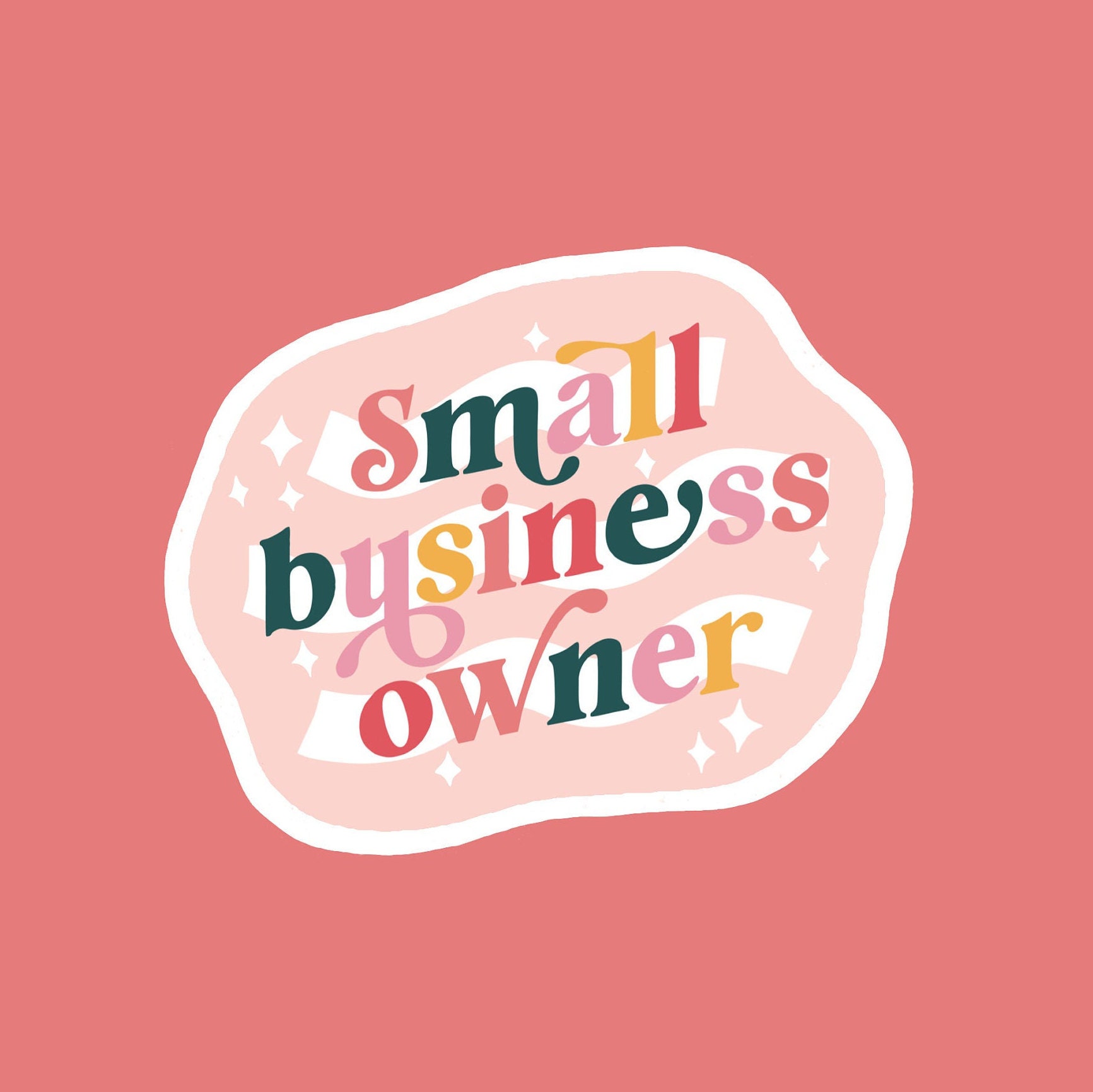 Small Business Owner Vinyl sticker waterproof large decal Etsy