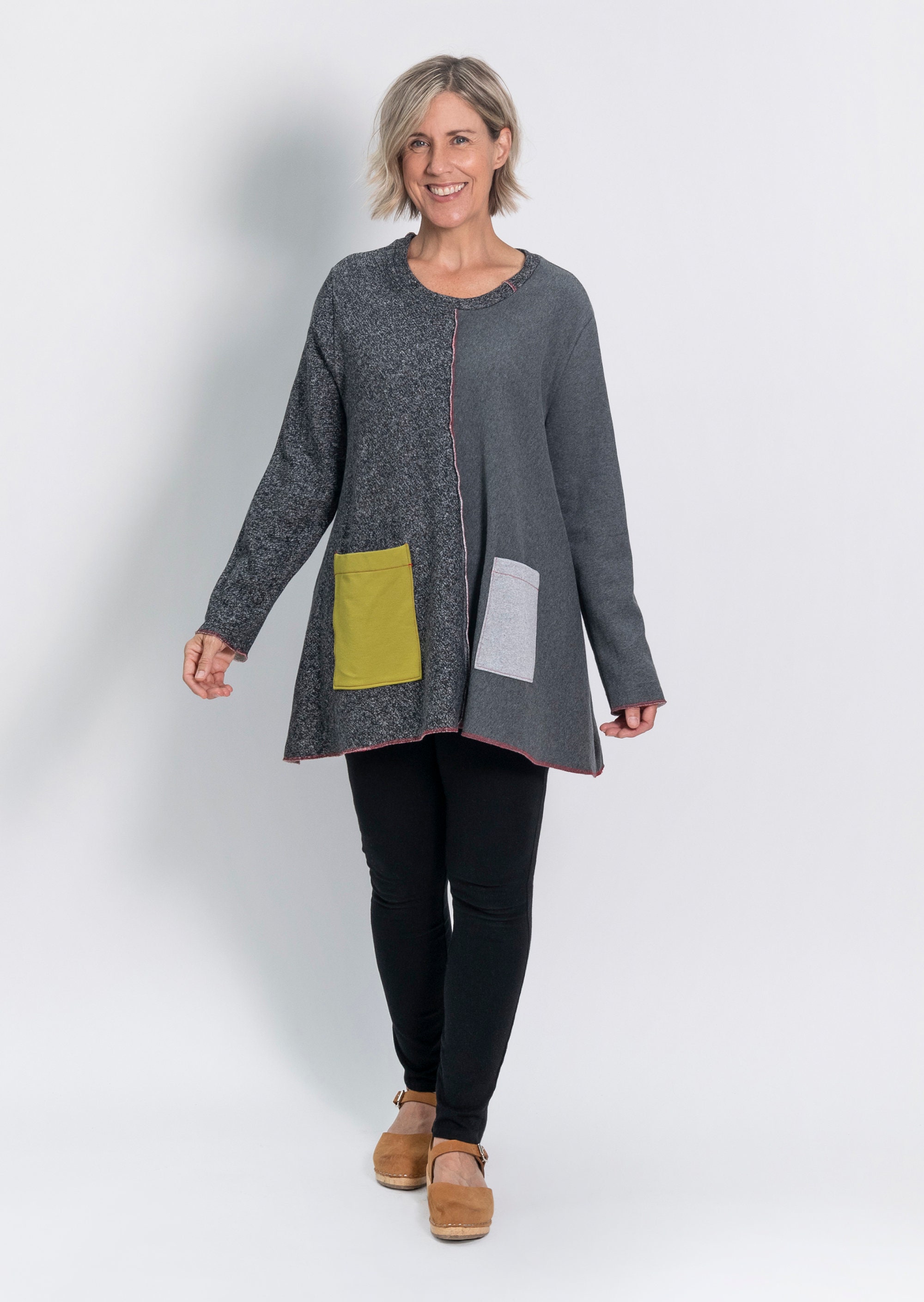 Women's Knit Tunic French Terry Tunic 