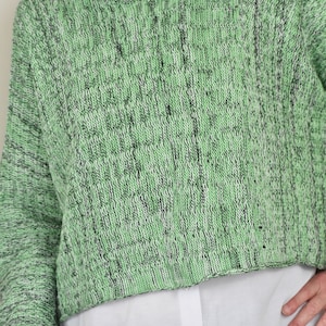 Crop sweater, crop pullover,spring sweater, women&#39;s sweater,womens pullover,tweed sweater,cotton and rayon sweater,cotton sweater