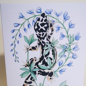 Carte de vœux Gecko léopard, cadeau, reptile