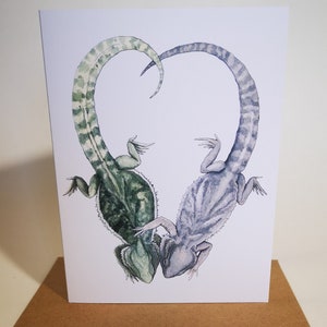 Carte de voeux dragon barbu, cadeau, reptile, ami