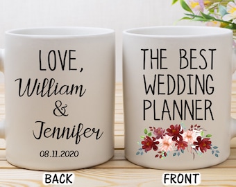 The Best Wedding Planner Mug / Personalized Wedding Planner Gift Mug / Custom Wedding Name Mug / Thank You Coordinator Gift / Wedding Gift