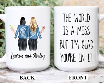 Personalized Best Friends Mug * Best Friends Christmas Gift * Friendship Gift * Friends Birthday Gift * Mug For Friends * Quarantine Gift