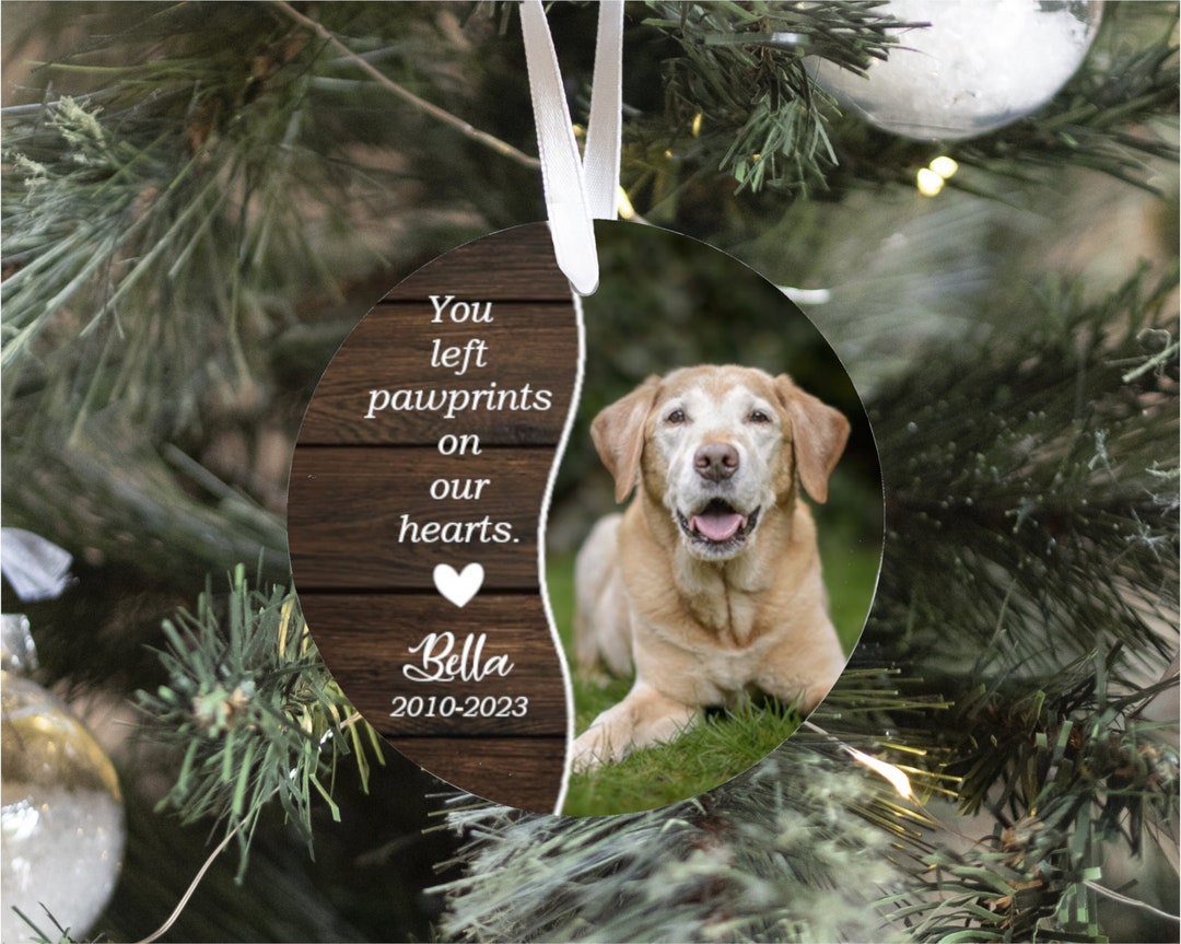 Personalized Pet Memorial Christmas Ornament Loss of Dog Gift Pet