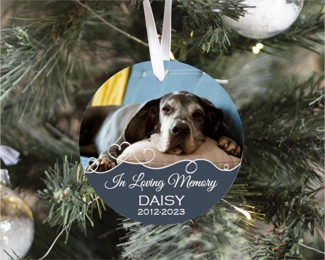 Personalized Memorial Ornament * Dog Memorial Christmas Ornament * Pet ...