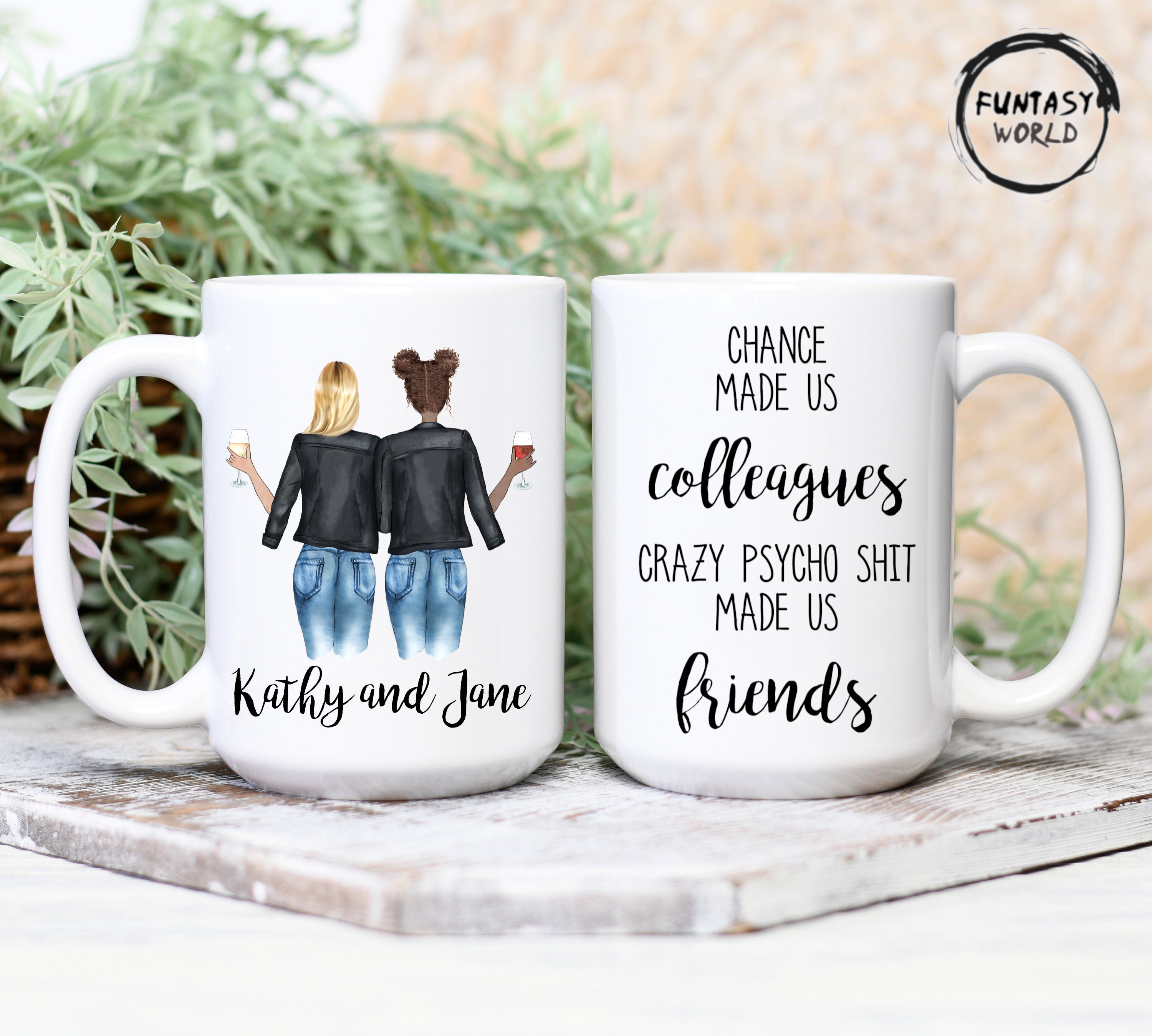 Funny Coworker Mug Chance Made Us Colleagues Mug Coworker Etsy