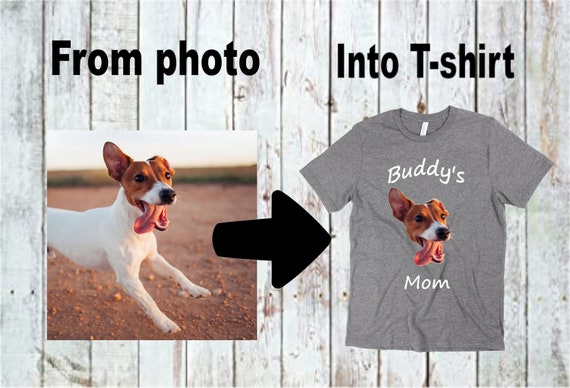Dog Owner T-shirt / Personalized Dog Tees / Unisex Dog Lover Shirt / Custom Dog T-shirt / Custom Dog Face Shirt / Dog Mom/Dad T-shirt