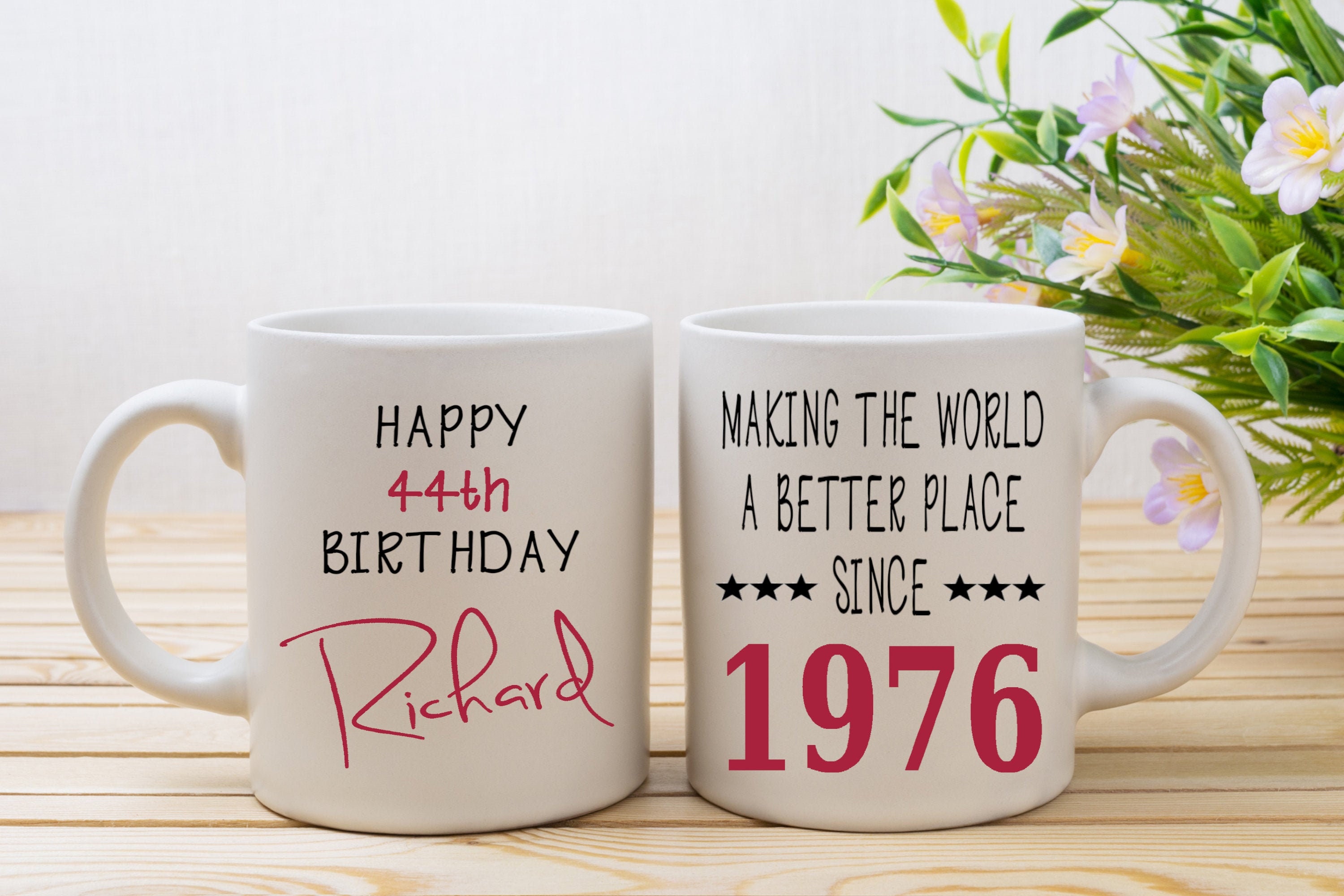 50th Birthday Latte Mug Making the World a Better Place 