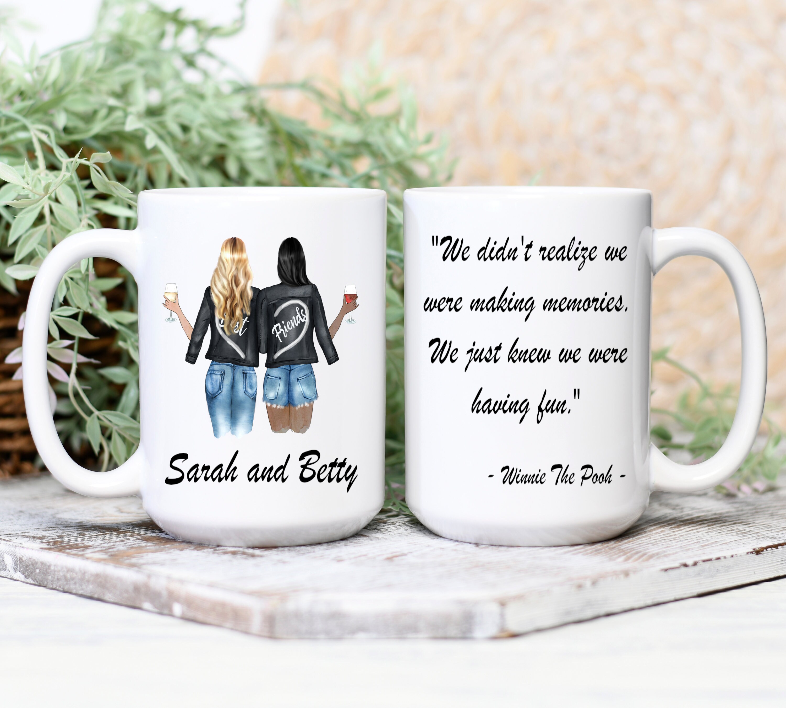 Personalized Best Friends Mug Best Friends Christmas Gift | Etsy