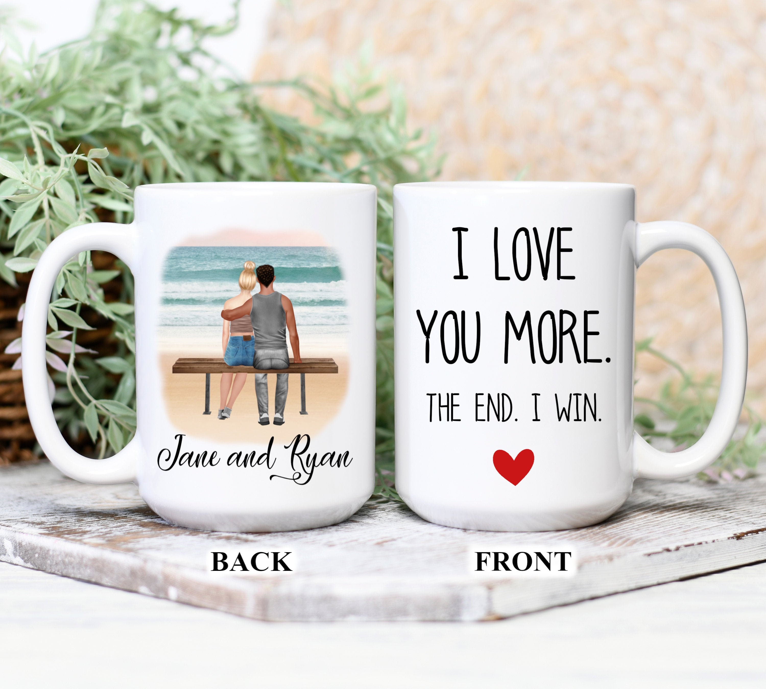 You And I Forever Personalized Mug, Custom Couples Coffee Mug