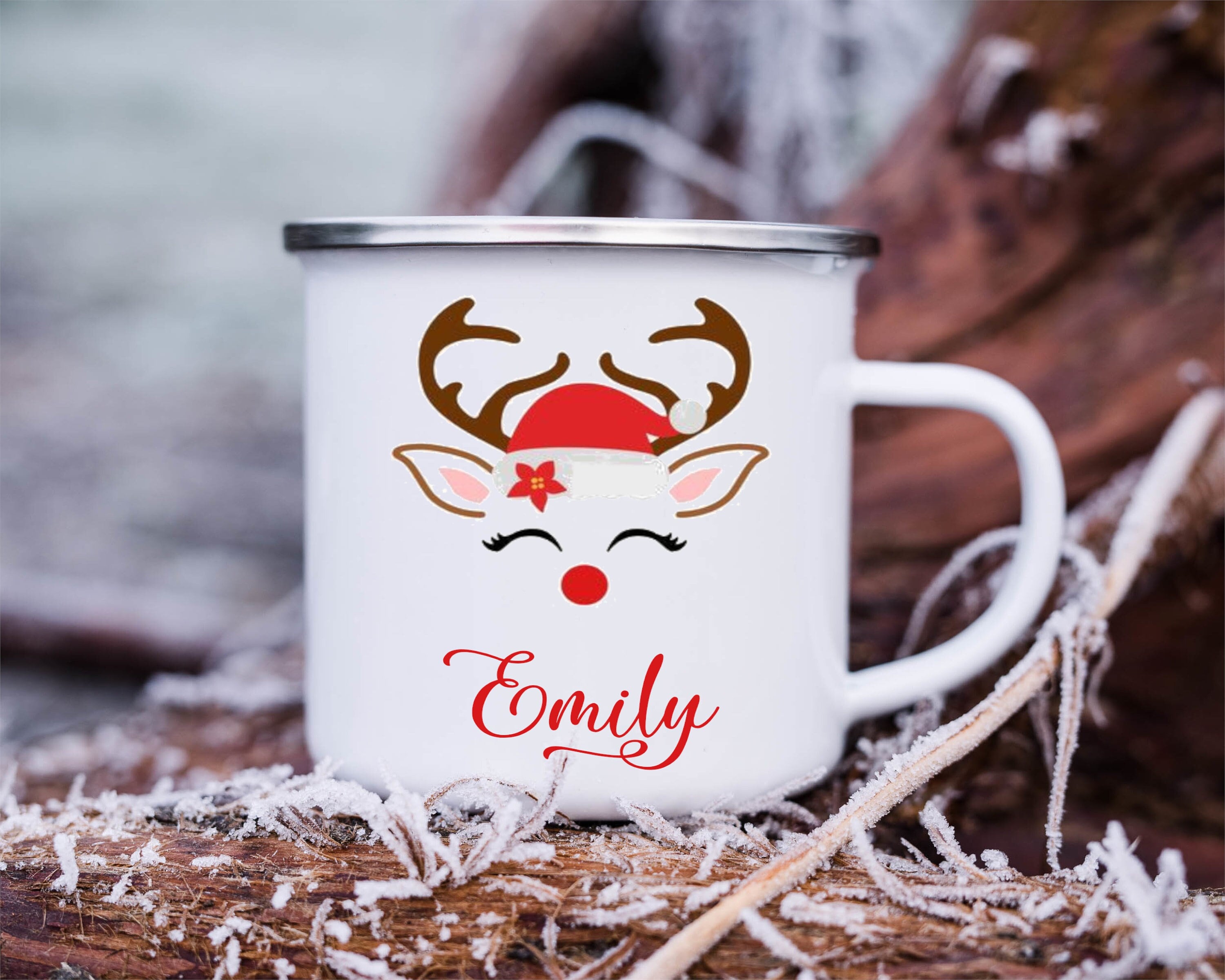 Nineteen Kids Hot Chocolate Reindeer Personalized Christmas Coffee Mug,  Cute Reindeer Coffee Cups, K…See more Nineteen Kids Hot Chocolate Reindeer