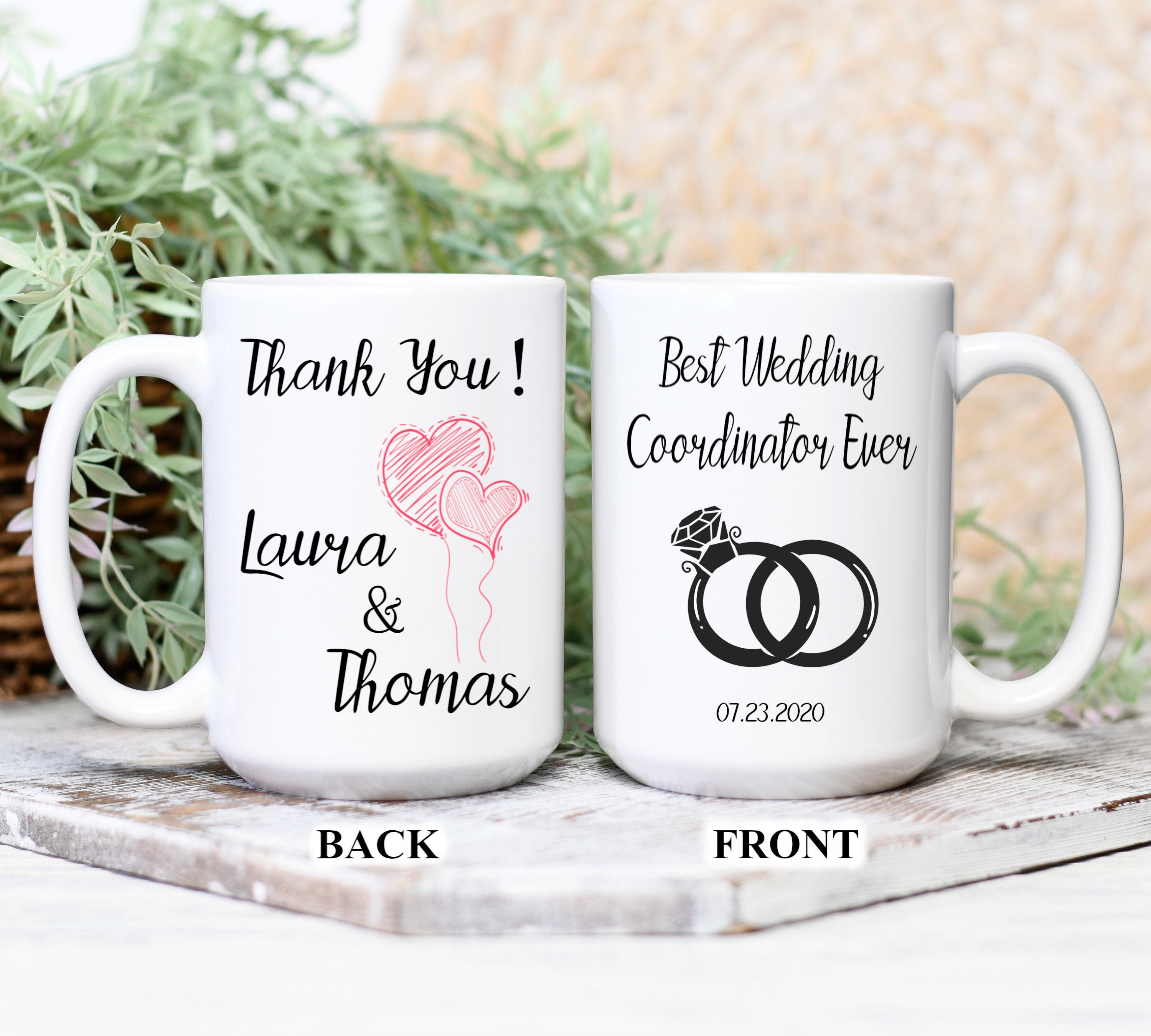 Best Wedding Coordinator Ever Mug / Personalized Wedding Coordinator Gift  Mug / Custom Wedding Name Mug / Thank You Officiant Gift - Etsy, image size:3000x2700